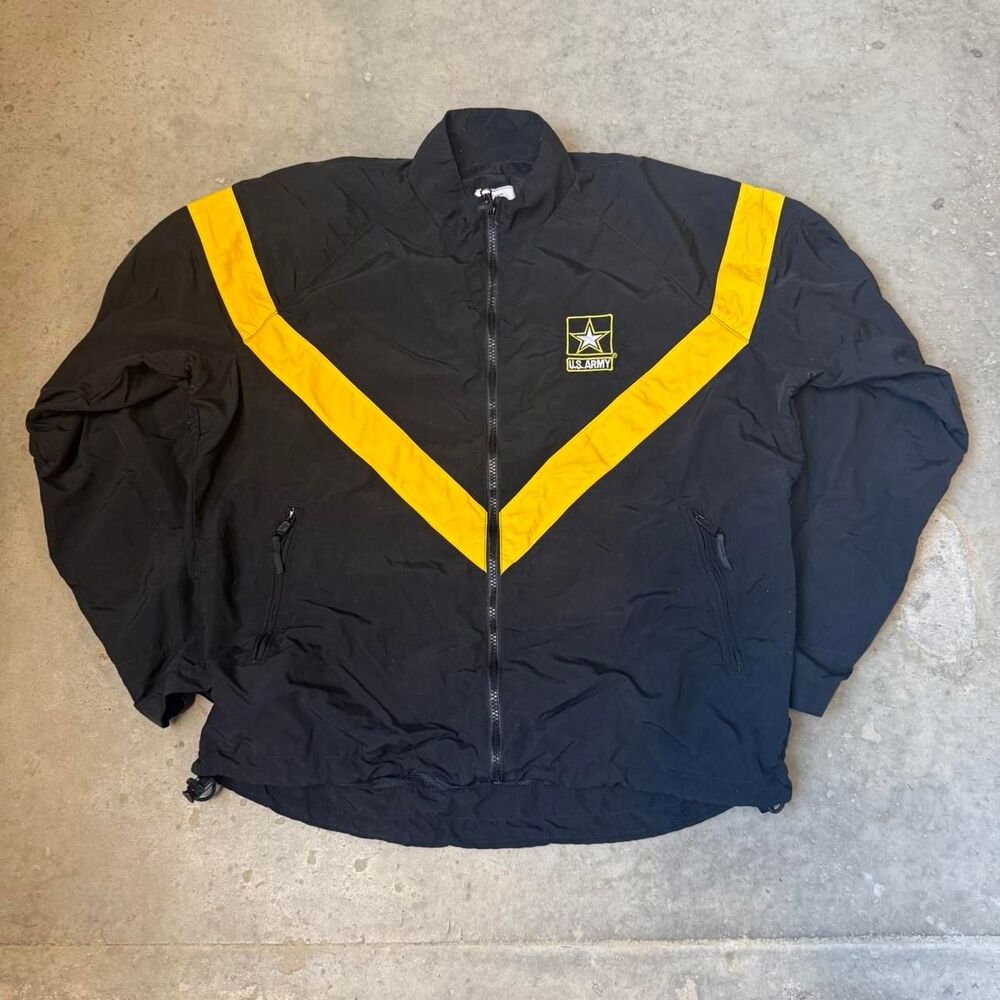 US Army Black Windbreaker Jacket
